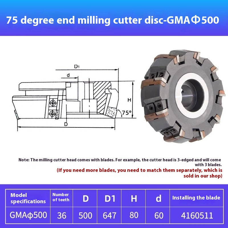6024 75 Degree Milling Cutter Block Face Heavy Duty Boring Machine Milling Machine Roughing 80 100 Indexable Cutter Pad Type Cutter Block GMA63 Shandong Denso Pricision Tools Co.,Ltd.
